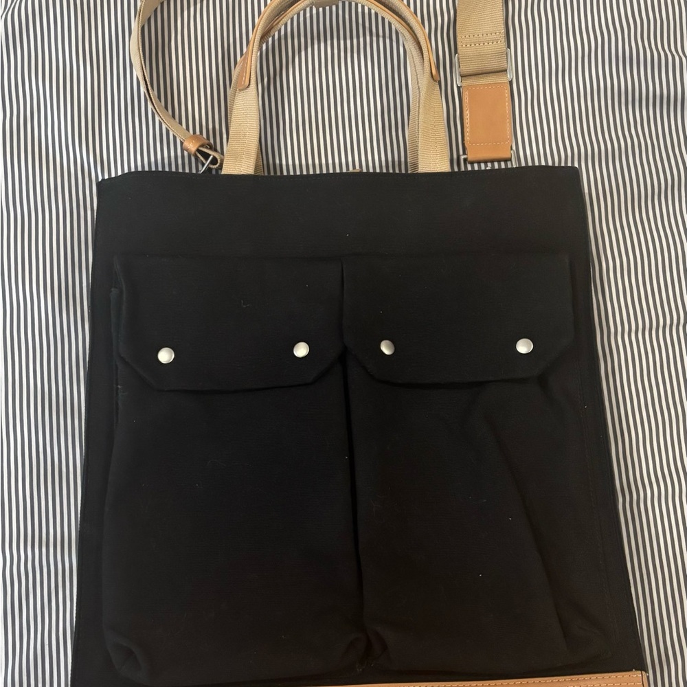 Black Canvas Tote Bag